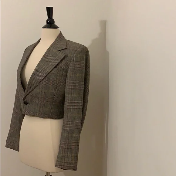 Vintage Foreman & Clark Crop Cinched Jacket S - Picture 8 of 12